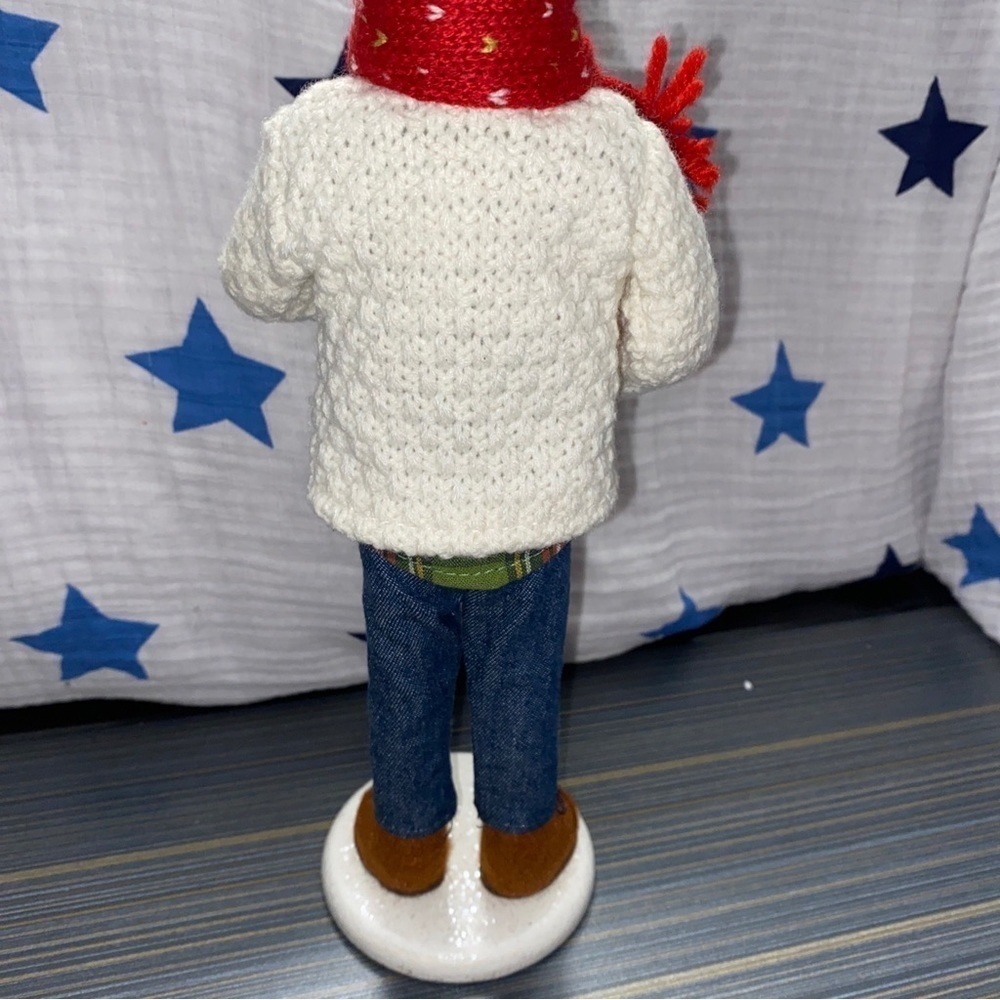 vintage boy Deer 14” figure in holiday outfit - Picture 9 of 9